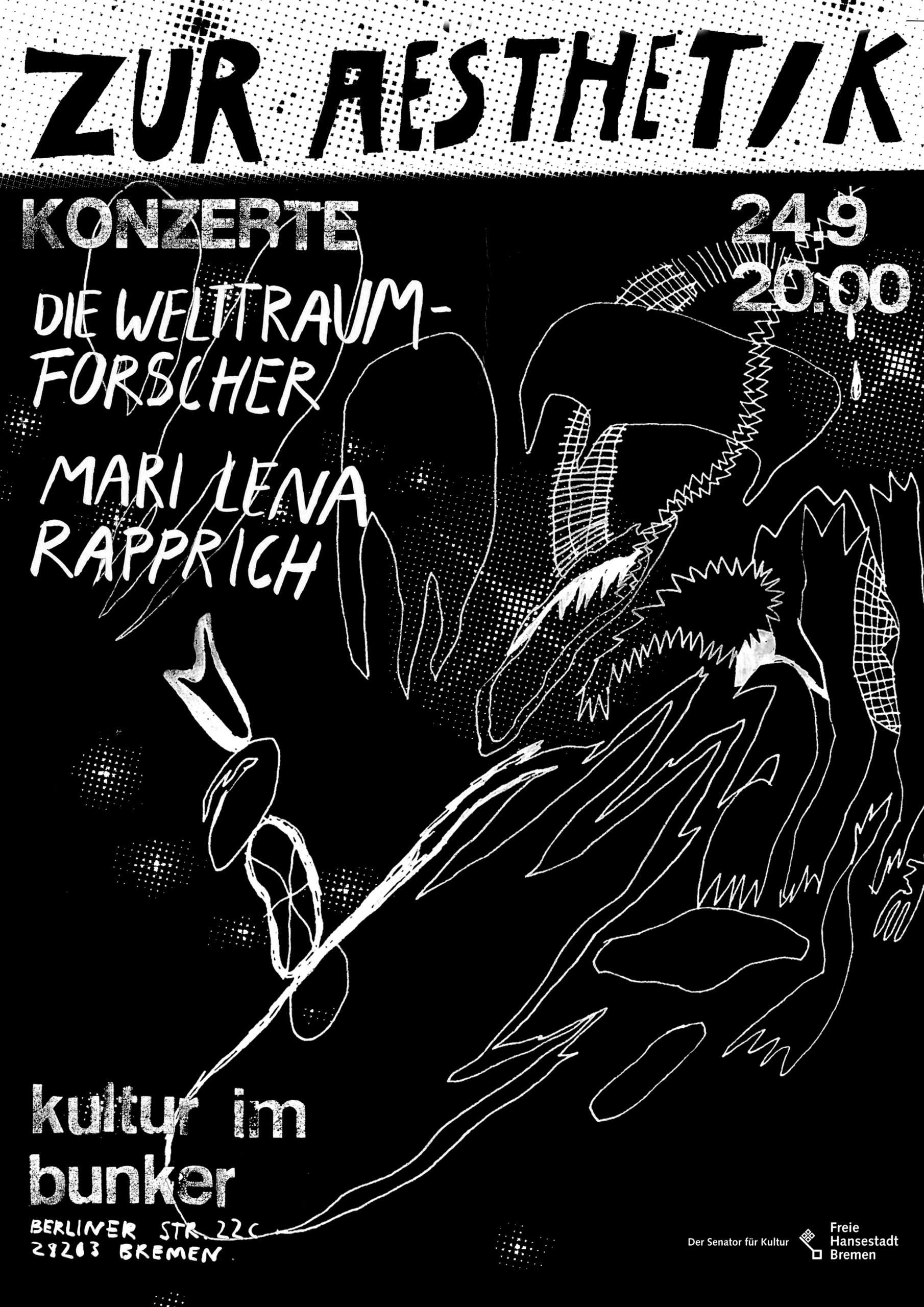 24.09.2022ZUR AESTHETIK II: DIE WELTTRAUMFORSCHER + MARI LENA RAPPRICH