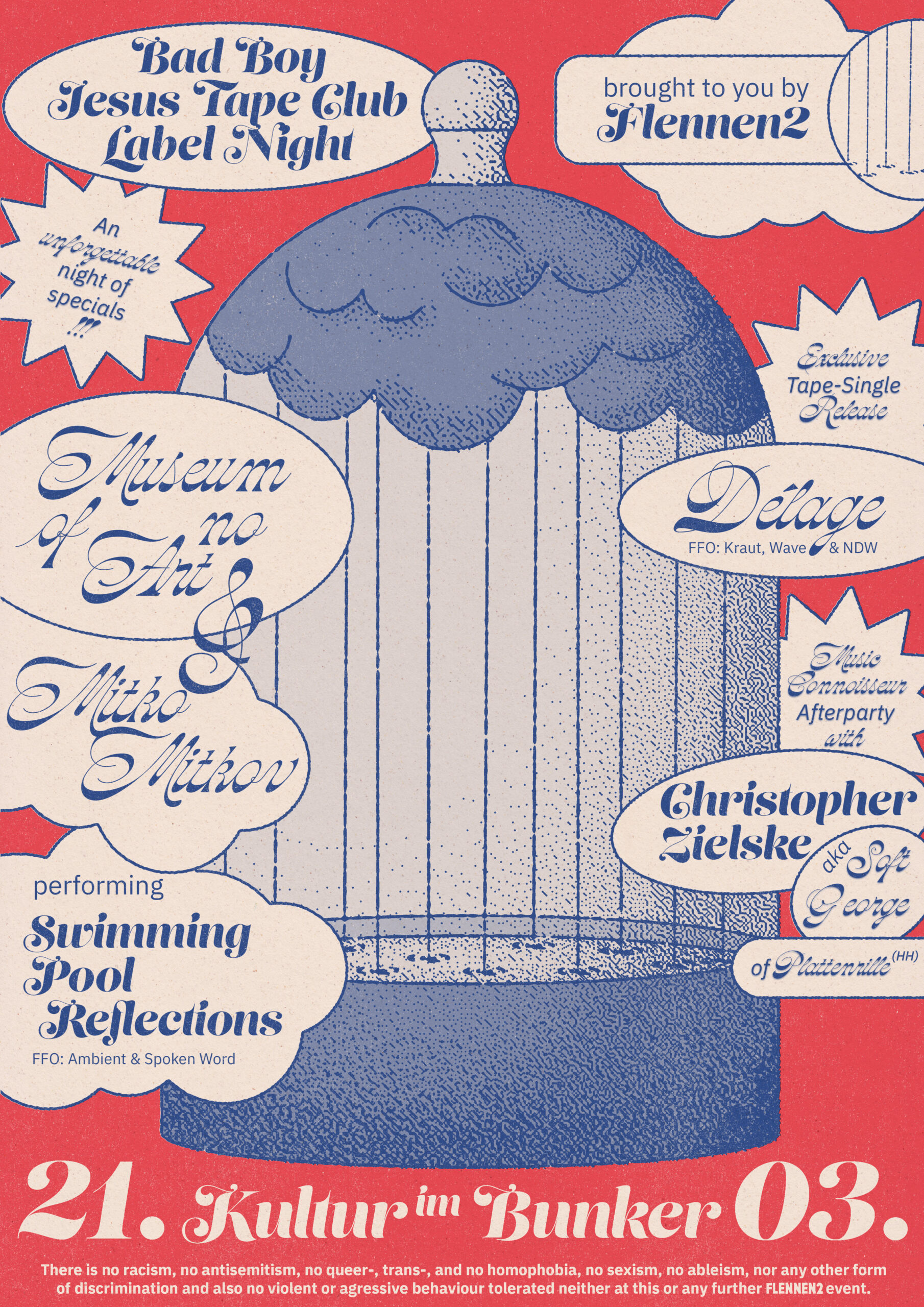 21.03.2026ＦＬΞＮＮΞＮ２ presents 𝓑𝓪𝓭 𝓑𝓸𝔂 𝓙𝓮𝓼𝓾𝓼 𝓣𝓪𝓹𝓮 𝓒𝓵𝓾𝓫 Label Night